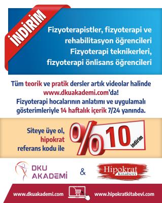 DKU İndirim Duyurusu Fizyotarapi Kitapları Defne Kaya Utlu